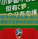 中国官方世界杯彩票-深入揭秘，中国官方世界杯彩票的运作与影响