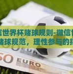 微信世界杯赌球规则-微信世界杯赌球规范，理性参与的指引