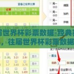 往届世界杯彩票数据-经典赛事回眸，往届世界杯彩票数据深度透视