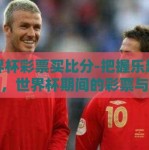 世界杯彩票买比分-把握乐趣与机遇，世界杯期间的彩票与比分