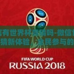 微信有世界杯竞猜吗-微信世界杯竞猜新体验，全民参与的激情与趣味