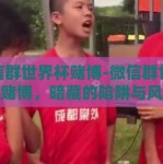 微信群世界杯赌博-微信群世界杯赌博，暗藏的陷阱与风险