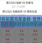 世界杯彩票兑奖金额-世界杯彩票与兑奖金额的背后的机遇与考量