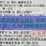 世界杯彩票怎么玩儿-玩转世界杯彩票，从入门到精通的指南