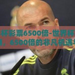 世界杯彩票6500倍-世界杯彩票热潮，6500倍的非凡机遇与挑战