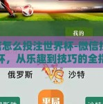 微信怎么投注世界杯-微信投 世界杯，从乐趣到技巧的全指南