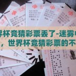 世界杯竞猜彩票丢了-迷雾中的遗失，世界杯竞猜彩票的不幸遭遇