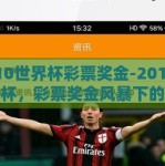 2010世界杯彩票奖金-2010年世界杯，彩票奖金风暴下的足球狂欢与幸运梦想
