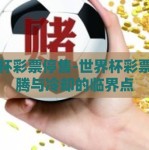 世界杯彩票停售-世界杯彩票，沸腾与冷却的临界点
