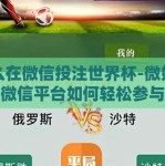 怎么在微信投注世界杯-微妙世界，微信平台如何轻松参与世界杯投注
