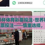 世界杯体育彩票投注-世界杯体育彩票投注——慎重选择，乐享激情
