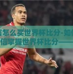 微信怎么买世界杯比分-如何通过微信掌握世界杯比分——足坛球迷的便捷指南