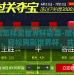 微信怎样买世界杯彩票-微信新攻略，轻松购彩世界杯，共享激情时刻
