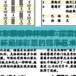 足球彩票世界杯赔率-探索世界杯足球彩票的赔率艺术