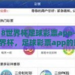 2018世界杯足球彩票app-2018世界杯，足球彩票app的热血与激情