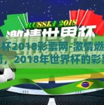 世界杯2018彩票网-激情燃烧的绿茵，2018年世界杯的彩票体验与文化