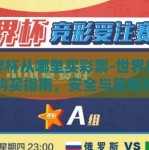 世界杯从哪里买彩票-世界杯彩票购买指南，安全与策略并重