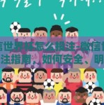 微信世界杯怎么投注-微信世界杯投注指南，如何安全、明智地享受足球盛宴