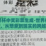 世界杯中奖彩票生成-世界杯梦之旅，从想象到现实的跨越——中奖彩票的奇妙旅程