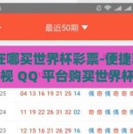 qq在哪买世界杯彩票-便捷获取，透视 QQ 平台购买世界杯彩票的途径