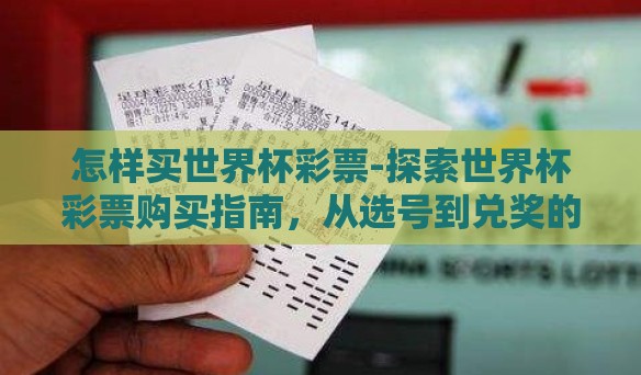 怎样买世界杯彩票-探索世界杯彩票购买指南，从选号到兑奖的全攻略
