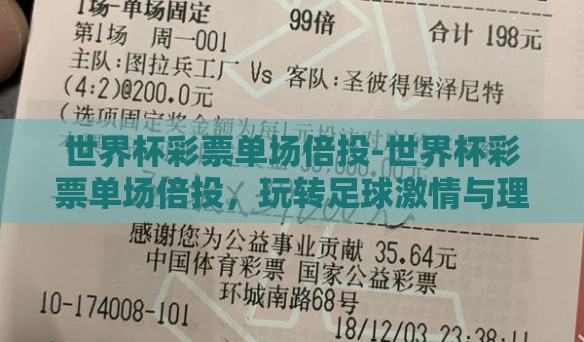 世界杯彩票单场倍投-世界杯彩票单场倍投，玩转足球激情与理财智慧
