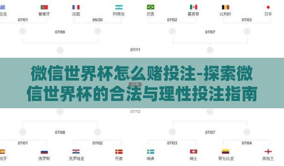 微信世界杯怎么赌投注-探索微信世界杯的合法与理性投注指南 微信世界杯怎么赌投注-探索微信世界杯的合法与理性投注指南