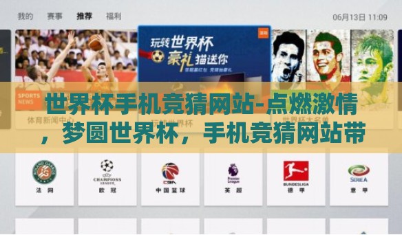 世界杯手机竞猜网站-点燃激情，梦圆世界杯，手机竞猜网站带来的独特体验