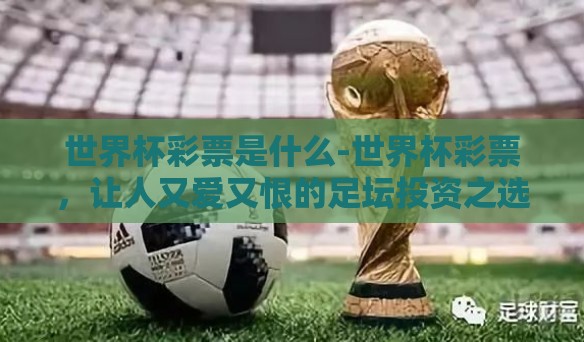 世界杯彩票是什么-世界杯彩票,让人又爱又恨的足坛投资之选 世界杯彩票是什么-世界杯彩票,让人又爱又恨的足坛投资之选