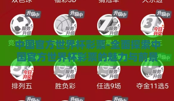 中国官方世界杯彩票-全面探索中国官方世界杯彩票的魅力与前景 中国官方世界杯彩票-全面探索中国官方世界杯彩票的魅力与前景