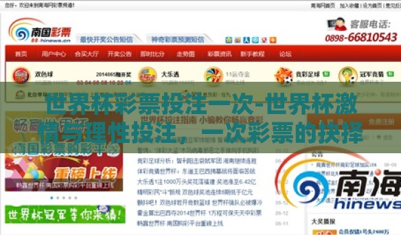 世界杯彩票投注一次-世界杯激情与理性投注，一次彩票的抉择
