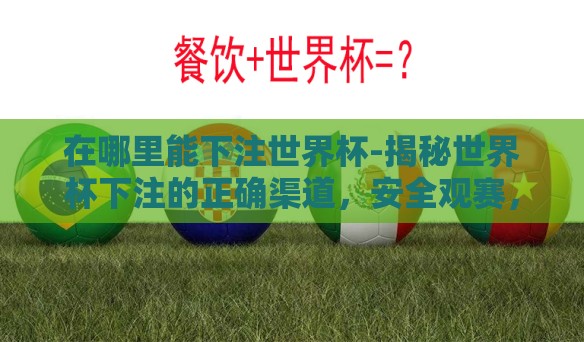 在哪里能下注世界杯-揭秘世界杯下注的正确渠道,安全观赛,理性投注 在哪里能下注世界杯-揭秘世界杯下注的正确渠道,安全观赛,理性投注