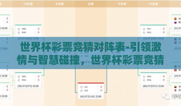 世界杯彩票竞猜对阵表-引领激情与智慧碰撞，世界杯彩票竞猜对阵表指南