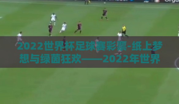2022世界杯足球赛彩票-纸上梦想与绿茵狂欢——2022年世界杯足球赛彩票的魅力与挑战